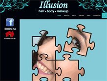 Tablet Screenshot of illusionhair.net.au